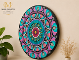 Round Design Dot| Decorative Wall Art - Purple (12 inch)