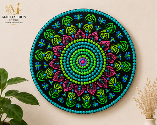 Dot Mandala Painting | Decorative Wall Art (12 inchx12 inch)