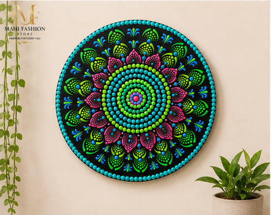 Dot Mandala Painting | Decorative Wall Art (12 inchx12 inch)
