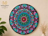 Round Design Dot| Decorative Wall Art - Purple (12 inch)